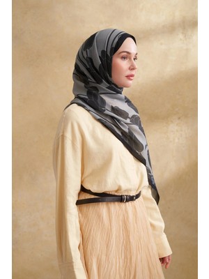 Gri Armanda Pamuk Modal Şal 3380