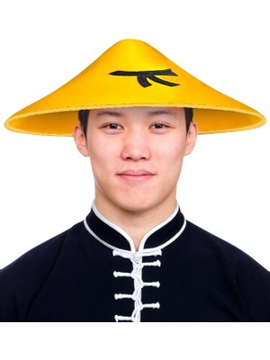 Erdo Ticaret Uzak Doğu Asyalı Çin Japon Şapkası Sarı Renk