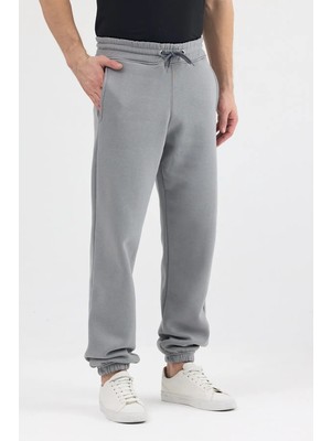 Fancy & Fun Erkek 3 Iplik Kumaş Unisex Oversize 4 Mevsim Paça ve Bel Lastikli Cepli Eşofman Altı