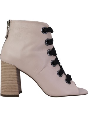 Roe Doe Roe-Doe 3867-02 Hakiki Deri Topuklu Kadın Ayakkabı