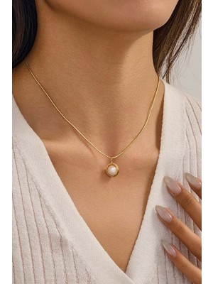 Fayra Accessories Sarmal Inci 18 K Altın Kaplama Kolye
