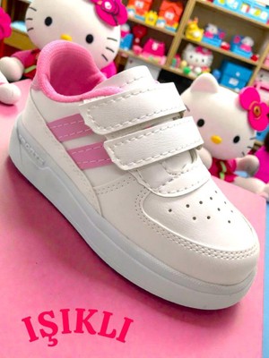 Ellaboni Işıklı Cırt Cırtlı Anatomik Günlük Hafif Esnek Taban Çocuk Spor Ayakkabı