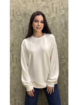 Leilaa Modal Kumaş Basic Sweatshirt