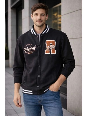 İnce Moda Giyim Erkek Kolej & Dik Yaka Fermuarlı Günlük Ceket – Modern Casual Kombin