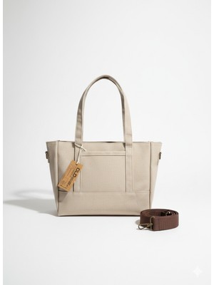 Old Cotton Mumlu Kanvas Tote Omuz Çantası ve El Çantası (Ayarlanabilir Ek Askı) Dina