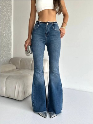 DENİKK Trend Süper Wide Leg Comfort Lycra Denim Jean Pantlon-Wide Leg Comfort Lycra Jean