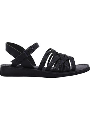 Beety 112-198 Hakiki Deri Düz Kadın Sandalet