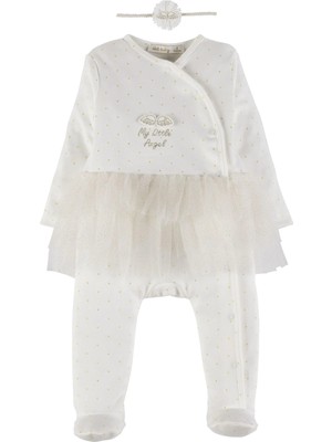 İdil Baby Idil Baby Kız Bebek Saç Bantlı Tulum 19536