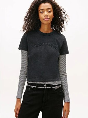 Tommy Hilfiger Kadın Tjw Regular Varsity Ss T-Shirt