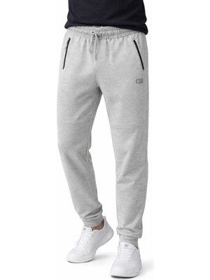 İnce Moda Giyim Erkek Gri Basic Slim Fit Eşofman Altı – Günlük & Spor Kullanım