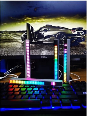 Aesco Rgb Sese Duyarlı Taşınabilir Ekolayzer LED Çubuk