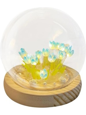 Aesco LED Işıklı Kendin Yap Lale Cam Küre