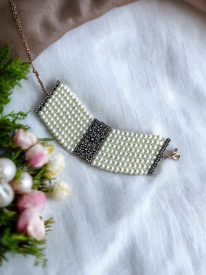 Fayra Accessories Antik Bronz Inci Bileklik