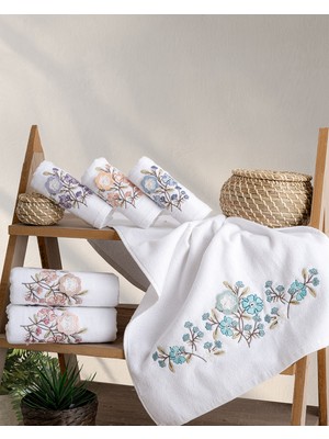 Hazangülü Collection Buldan Üretimi Çeyizlik Sima 6'lı Mutfak Havlusu I 30X50