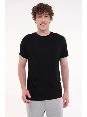 Kinetix MB Pam C 11SN220 6fx Siyah Erkek Kısa Kol T-Shirt