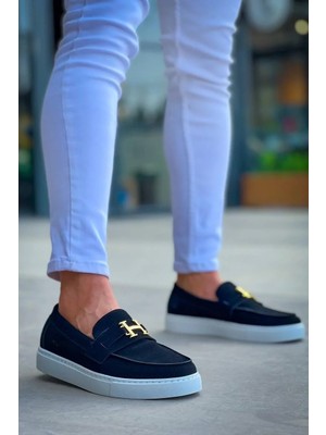 Uslucan Alışveriş KB-027  Kuback  Bağcıksız Siyah Süet H Günlük Erkek Ayakkabı