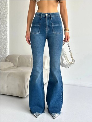 DENİKK Trend Süper Wide Leg Comfort Lycra Denim Jean Pantlon-Wide Leg Comfort Lycra Jean