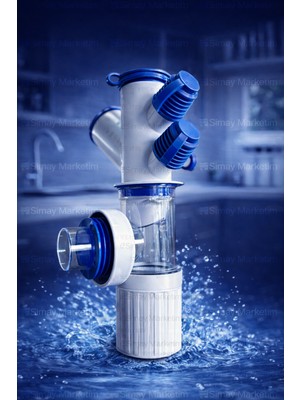 Simay Marketim 6 Girişli Mutfak ve Lavabo Sifonu Koku önleyici ve Kolay Temizlenebilir