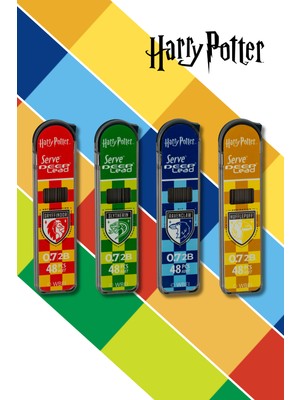 Serve Deep Mekanik Kalem Ucu 0.7mm 2b - Harry Potter Damalı 4'lü Seti