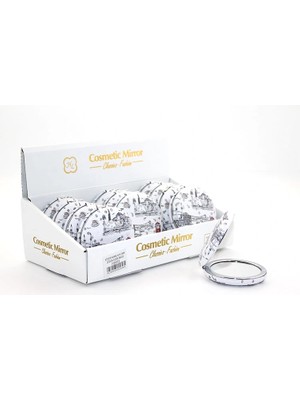 Aesco Taşlı Istanbul Tasarımı El Aynası Kalın Model 7