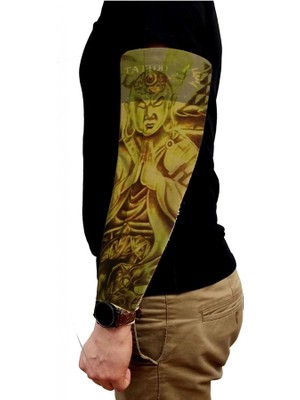 K-Yonlineticaret Çorap Dövme Giyilebilir Kol Bacak Dövmesi Likralı 2 Adet Model 4