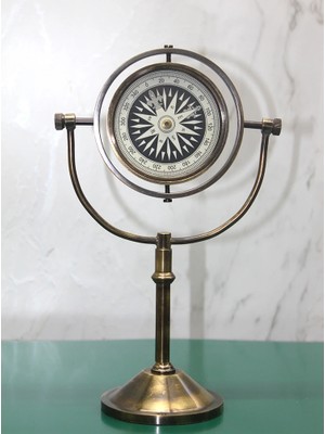 Aesco Pirinç Masa Üstü Pusula Model 4