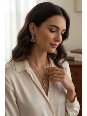 Fayra Accessories Sensu Kolye ve Küpe Seti