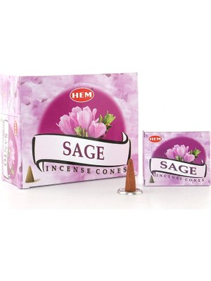 Aesco Sage Aromalı Konik Tütsü