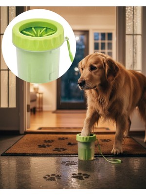 Teknodayım Orta ve Büyük Irk Köpekler Için Pati Yıkama Kabı Pratik Hijyen Çözümü