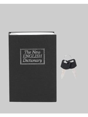 Epilons Sözlük Görünümlü Gizli Kitap Kasa – Anahtarlı Metal Iç Kasa, Kompakt Boyut, Şık ve Güvenli Tasarım
