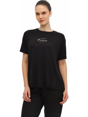 Kinetix Wl 11PONTO 6fx Siyah Kadın Kısa Kol T-Shirt