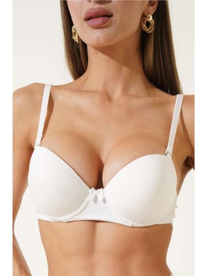 Ecem Yıldız Destekli Kendinden Desenli Sütyen