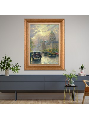 Giyense Altın Varaklı Çerçeveli Paspartulu Tablo SA490