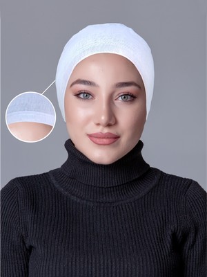 Nanak Beyaz Tülbent Kaymayan Bone