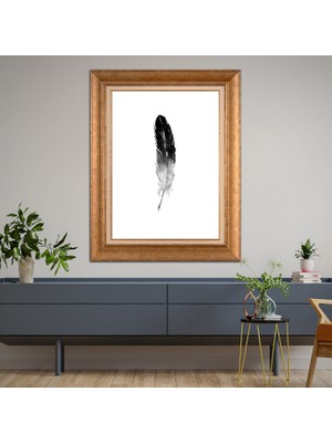 Giyense Altın Varaklı Çerçeveli Paspartulu Tablo SA600