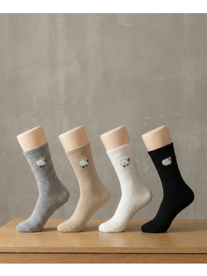 Kuzu Desenli Tenis 3'lü Çorap