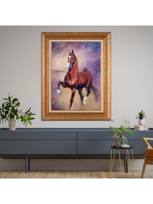 Giyense Altın Varaklı Çerçeveli Paspartulu Tablo SA237