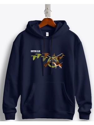 MGAX Hunting Club Baskılı Regular Kapşonlu Sweatshirt