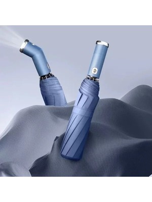 Uslucan Alışveriş Mavi El Fenerli Şemsiye