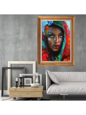 Giyense Altın Varaklı Çerçeveli Paspartulu Tablo SA1642