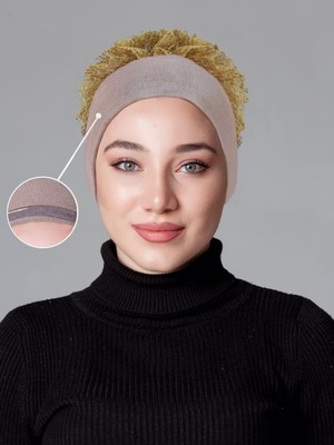 Nanak Vizon Likralı Fırfırlı Kaymayan Bone