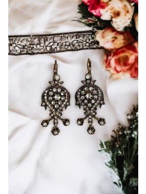 Fayra Accessories Zirkon Taşlı Tasarım Küpe