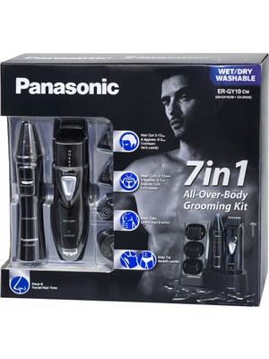 Panasonic ER-GY10 7’si 1 Arada Erkek Bakım Seti – Islak/kuru Kullanım – Saç Sakal Vücut Tıraş Makinesi