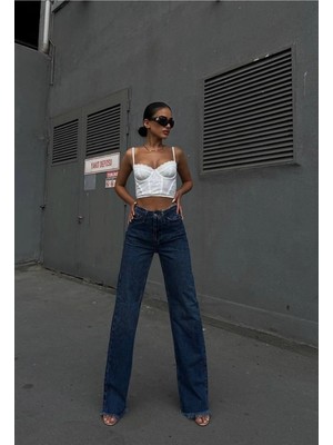 DENİKK Trend Özel Tasarım Wide Leg Straıght Fit Palazzo Pantolon 25