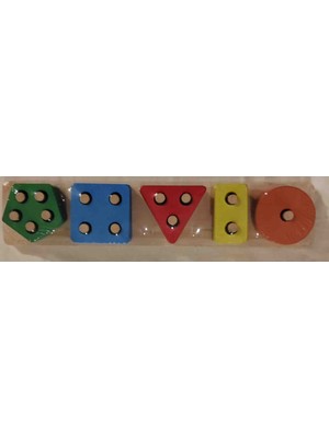 Şenol Oyuncak Ahşap Eğitici Geometrik Eğitici Set