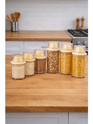 Decorev Erzak Saklama Kabı  900ML - 1300 ml 6lı Set