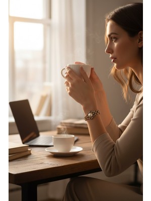 Fayra Accessories Kristal Taşlı Yengeç Figür Tasarım Incili Bileklik