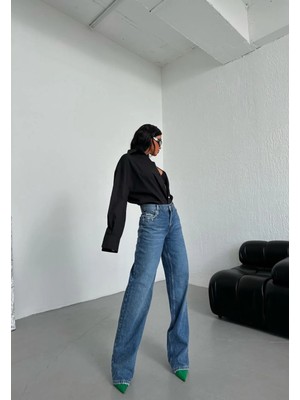 DENİKK Trend Özel Tasarım Wide Leg Straıght Fit Palazzo Pantolon 25