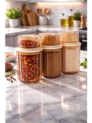 Decorev  3lü Erzak Saklama Kabı 900 ml