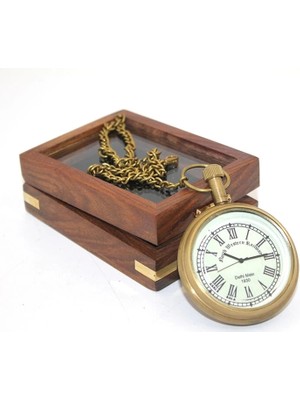 K-Yonlineticaret Ahşap Kutulu Köstekli Saat NI4313A